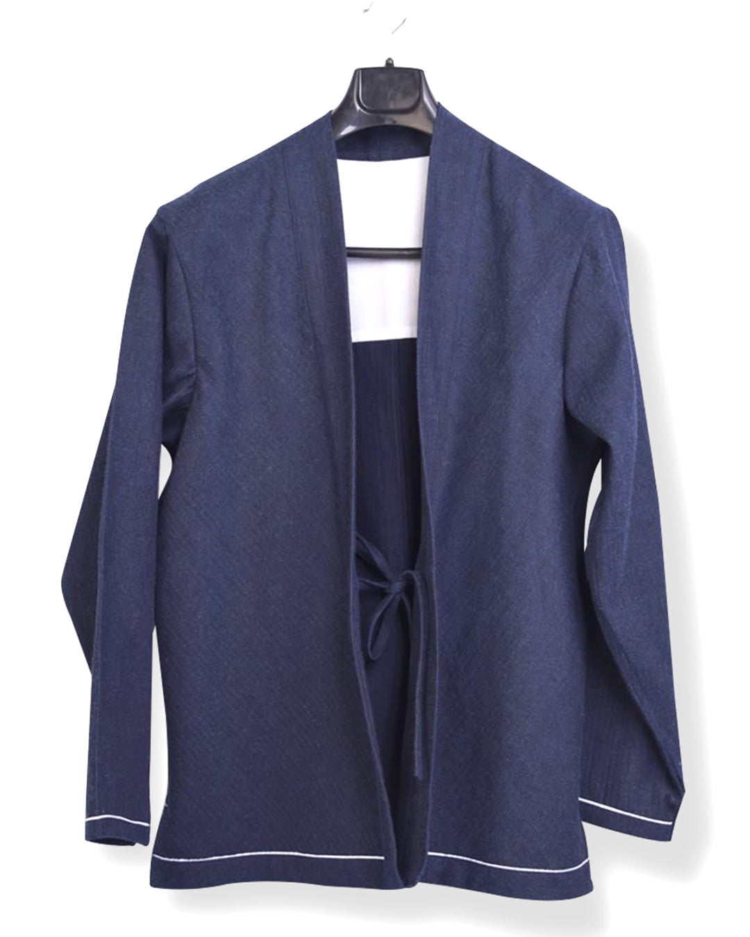 Luxire Noragi / Kimono in Indigo Herringbone