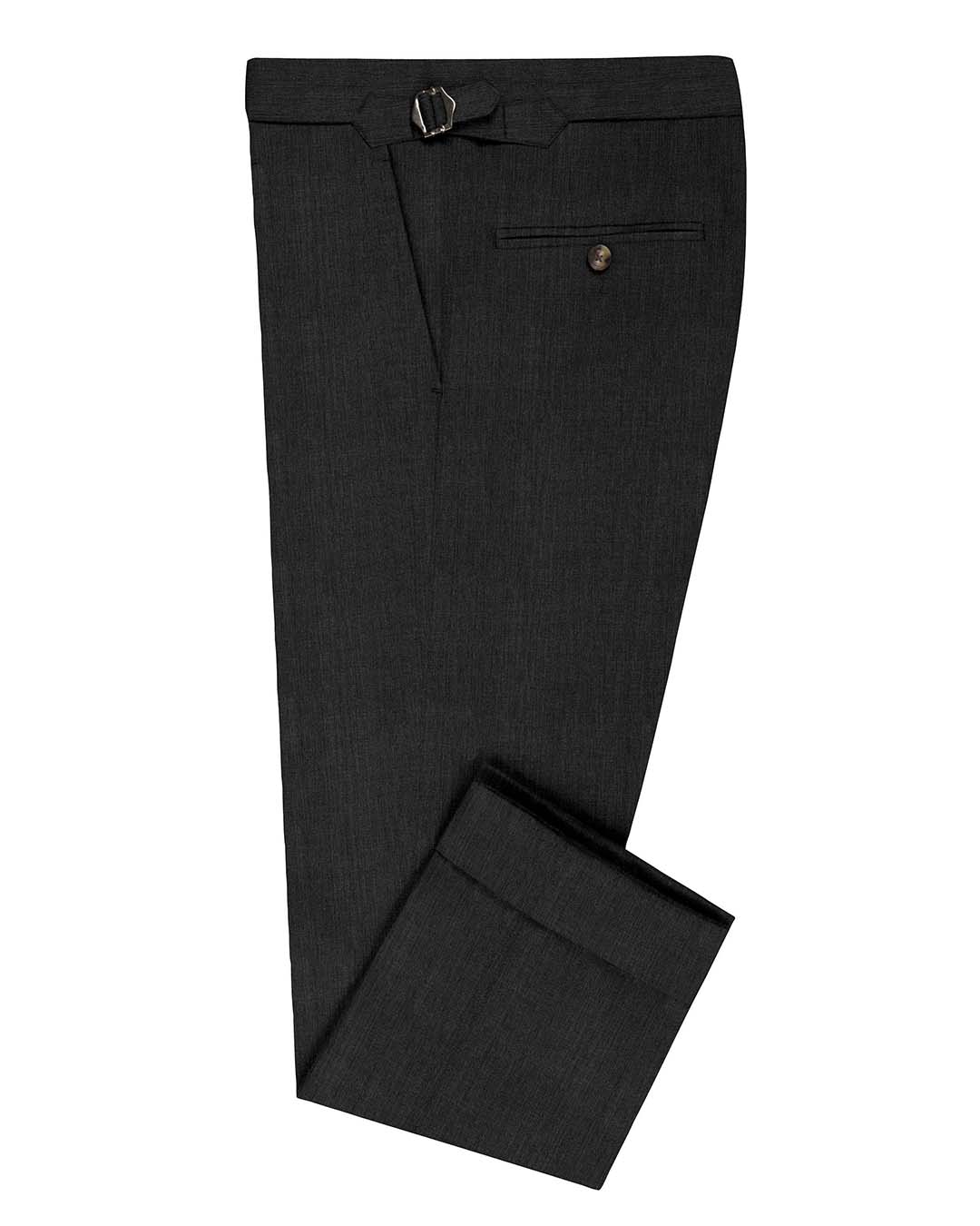 Men's Washable Wool Plain Trousers