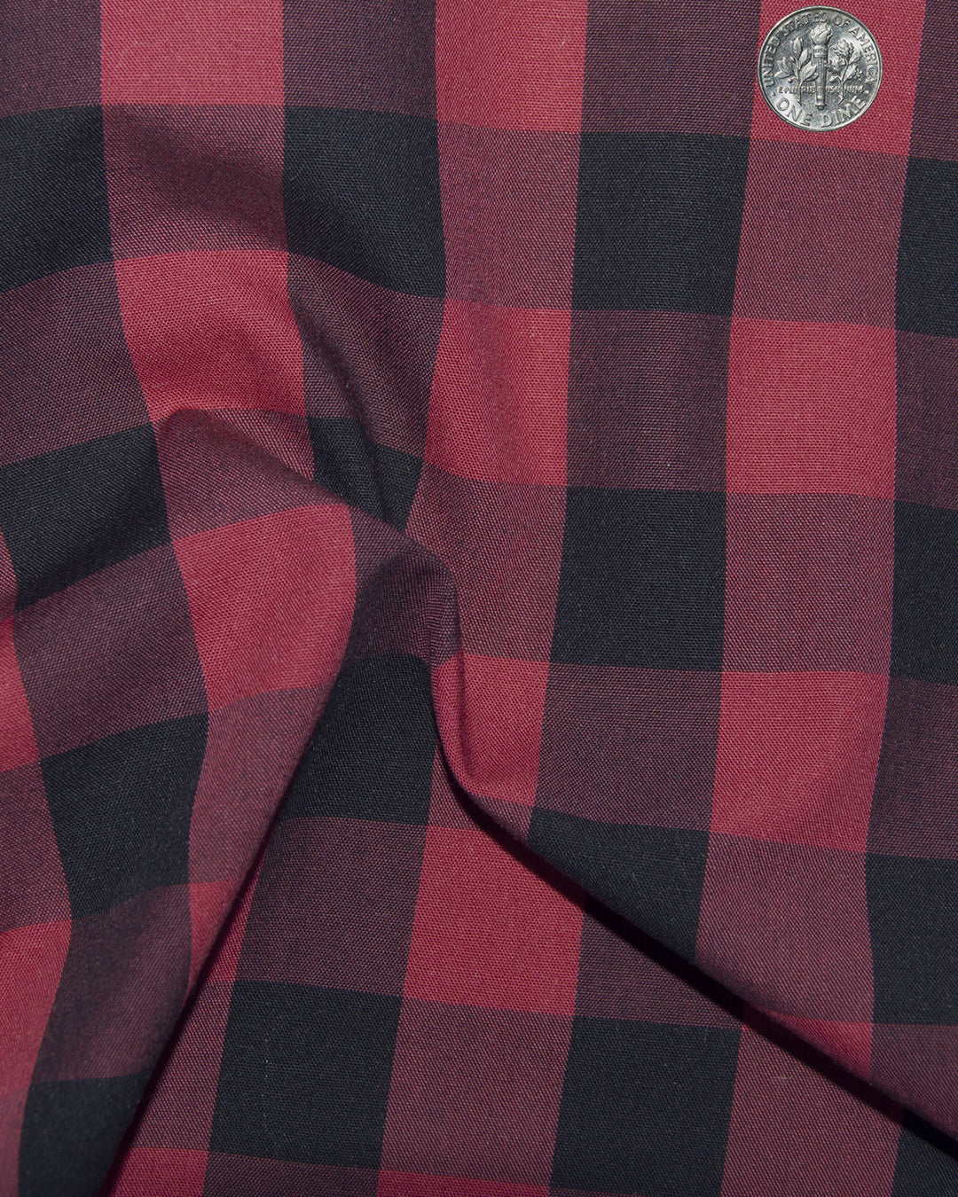 Friday Shirt:Ruby Red Black Macro Gingham