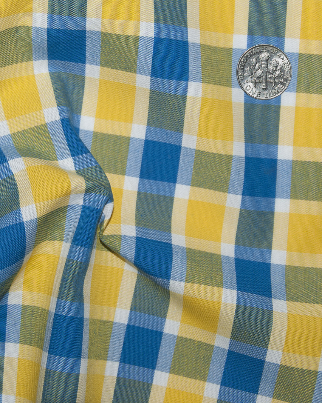 Friday Shirt:Blue Yellow Tattersall
