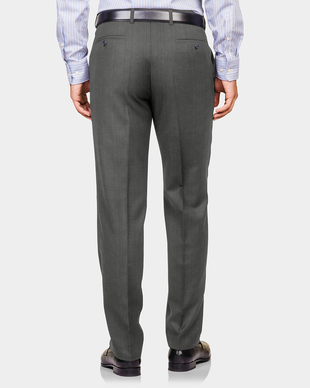 Washable Wool Suit: Mid Grey