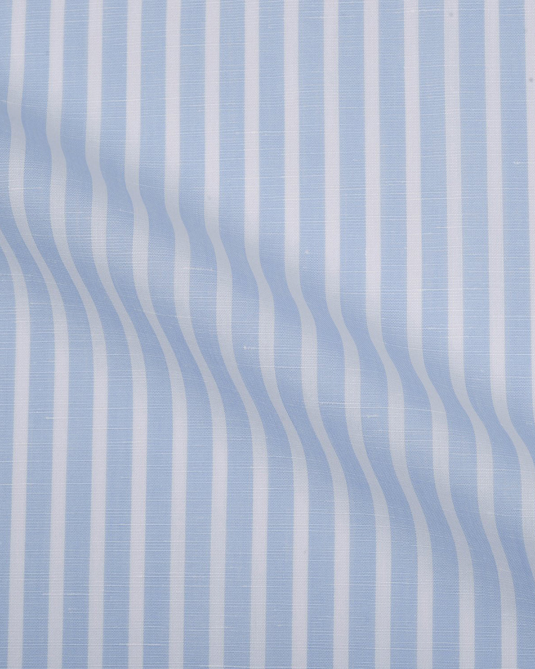 Brembana Sky Blue Slub Awaning stripes Shirt