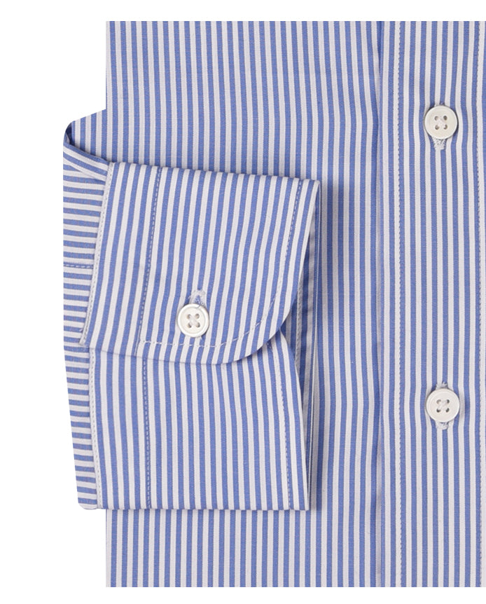 Albini Blue White Candy Stripes