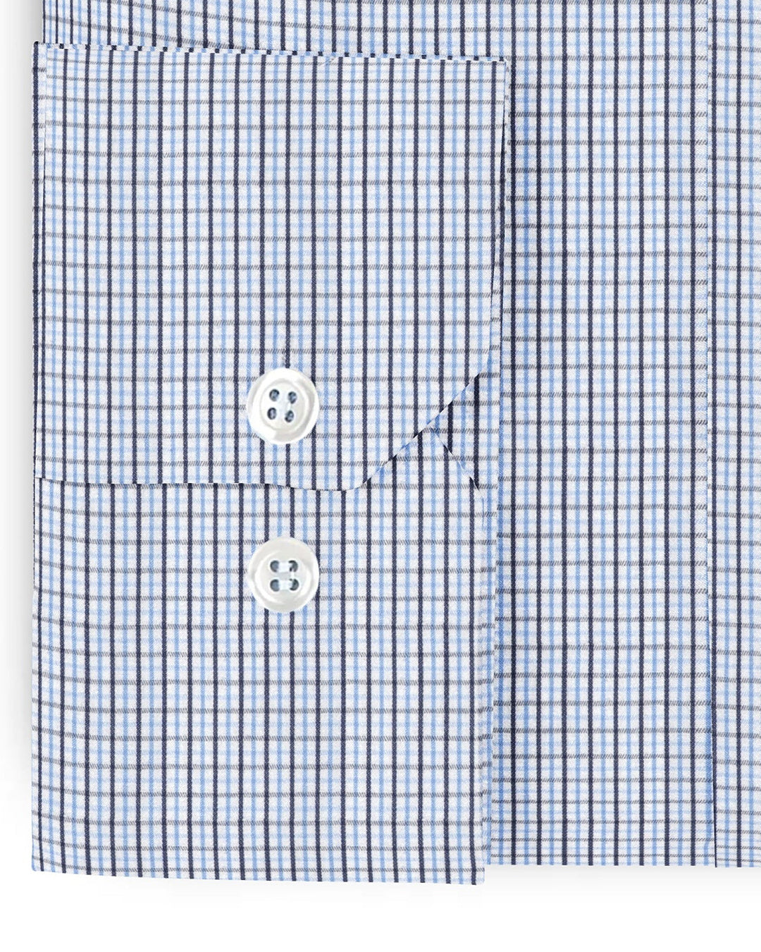 Albini: Blue Tattersal Checks