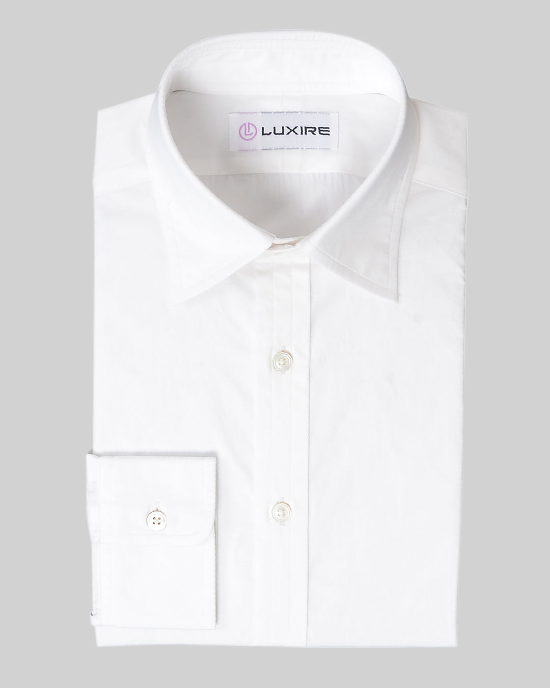 White broadcloth dress shirt sale