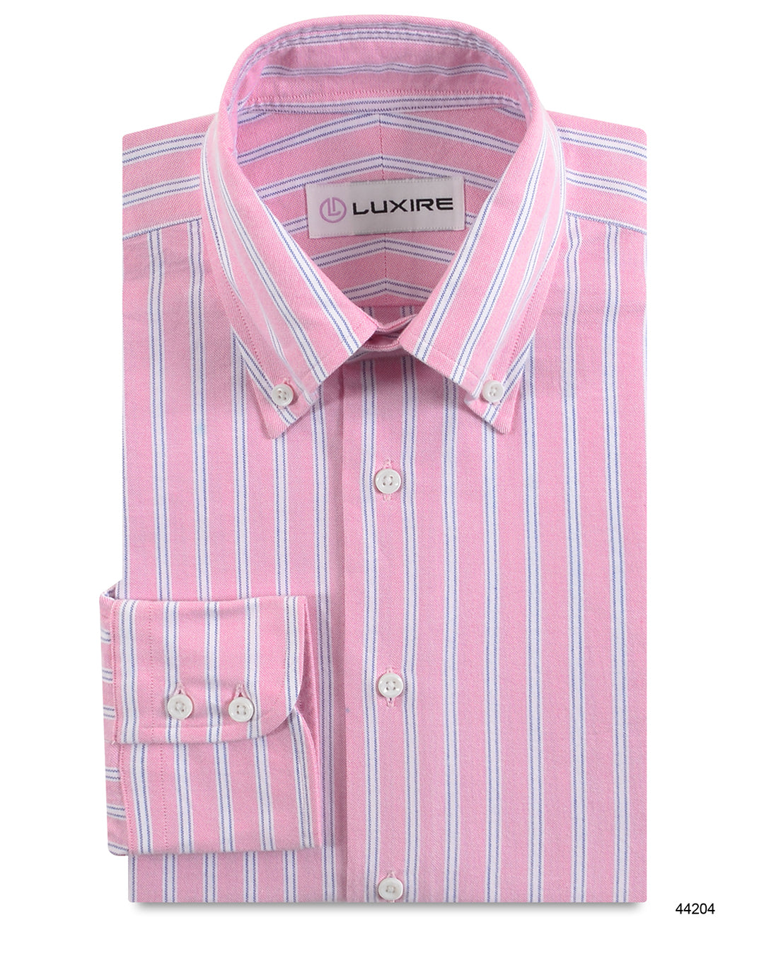 Classic Oxford: Pink with White Stripes