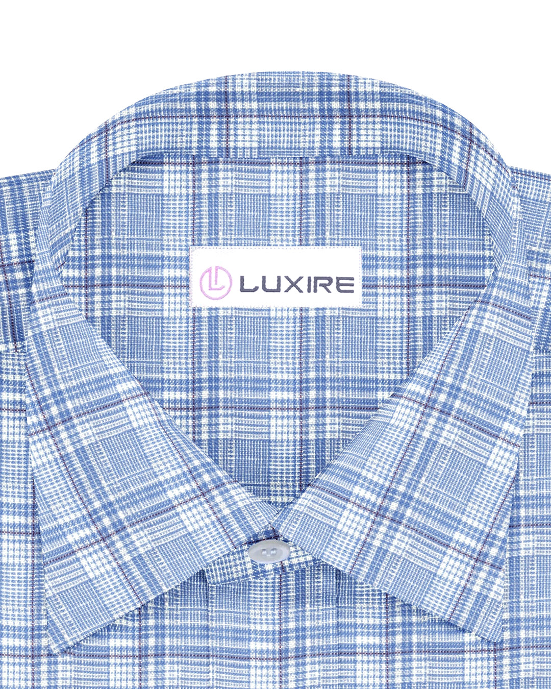 Zegna: Light Blue Tartan Checks Seersucker