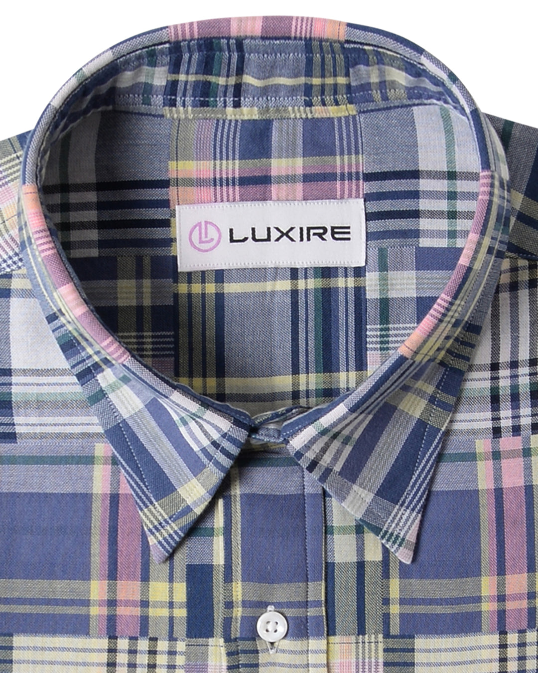 Soft Light Summer:Blue Pink Madras Patch