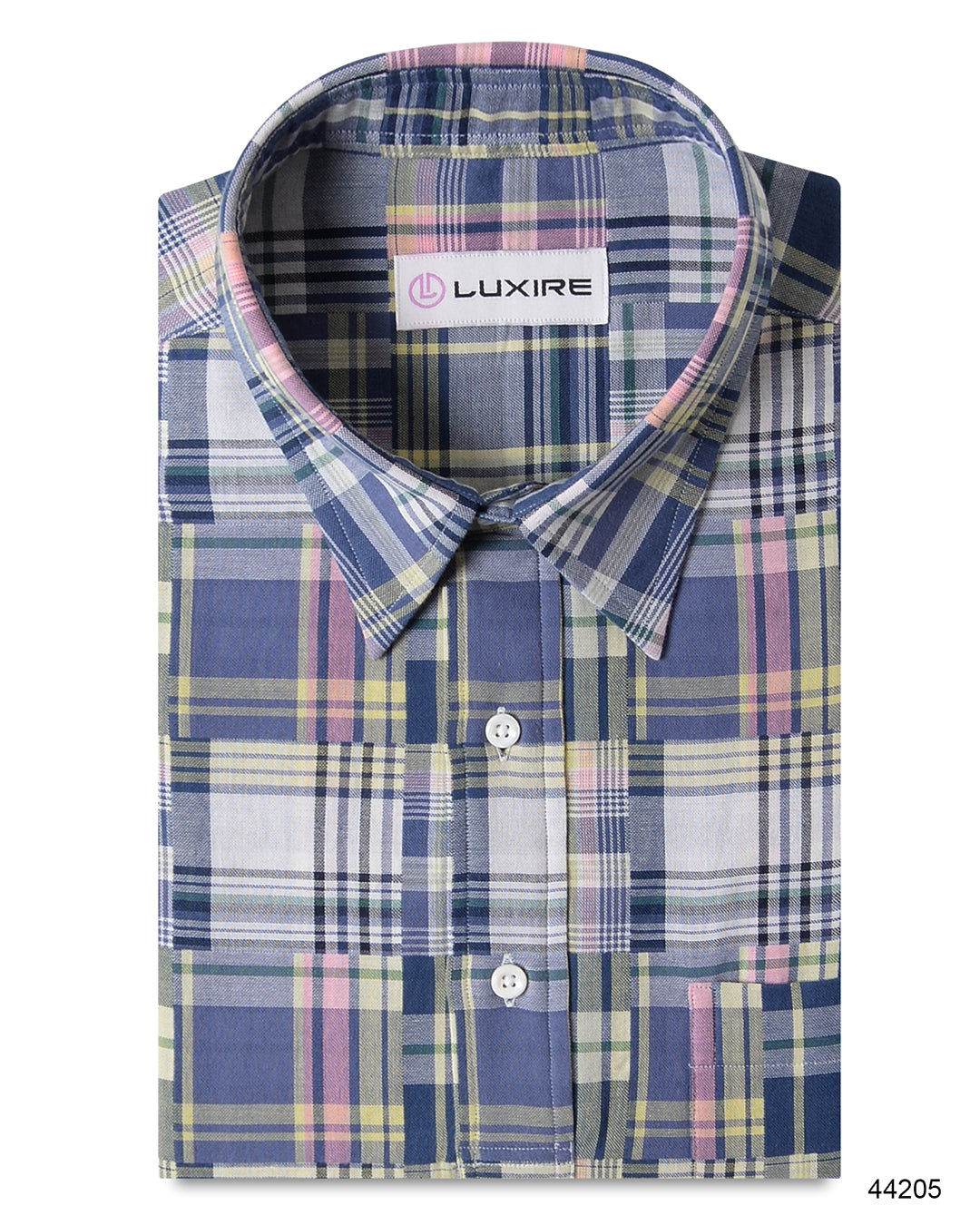Soft Light Summer:Blue Pink Madras Patch