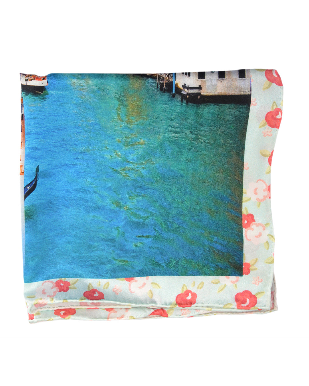 Pocket Square- Venice Blue Water