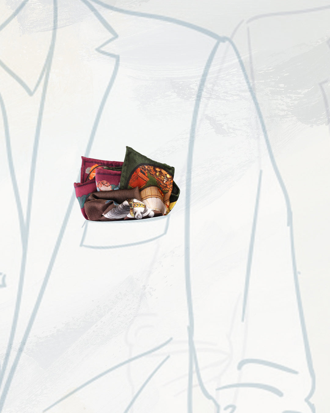 Pocket Square-World Of Circus