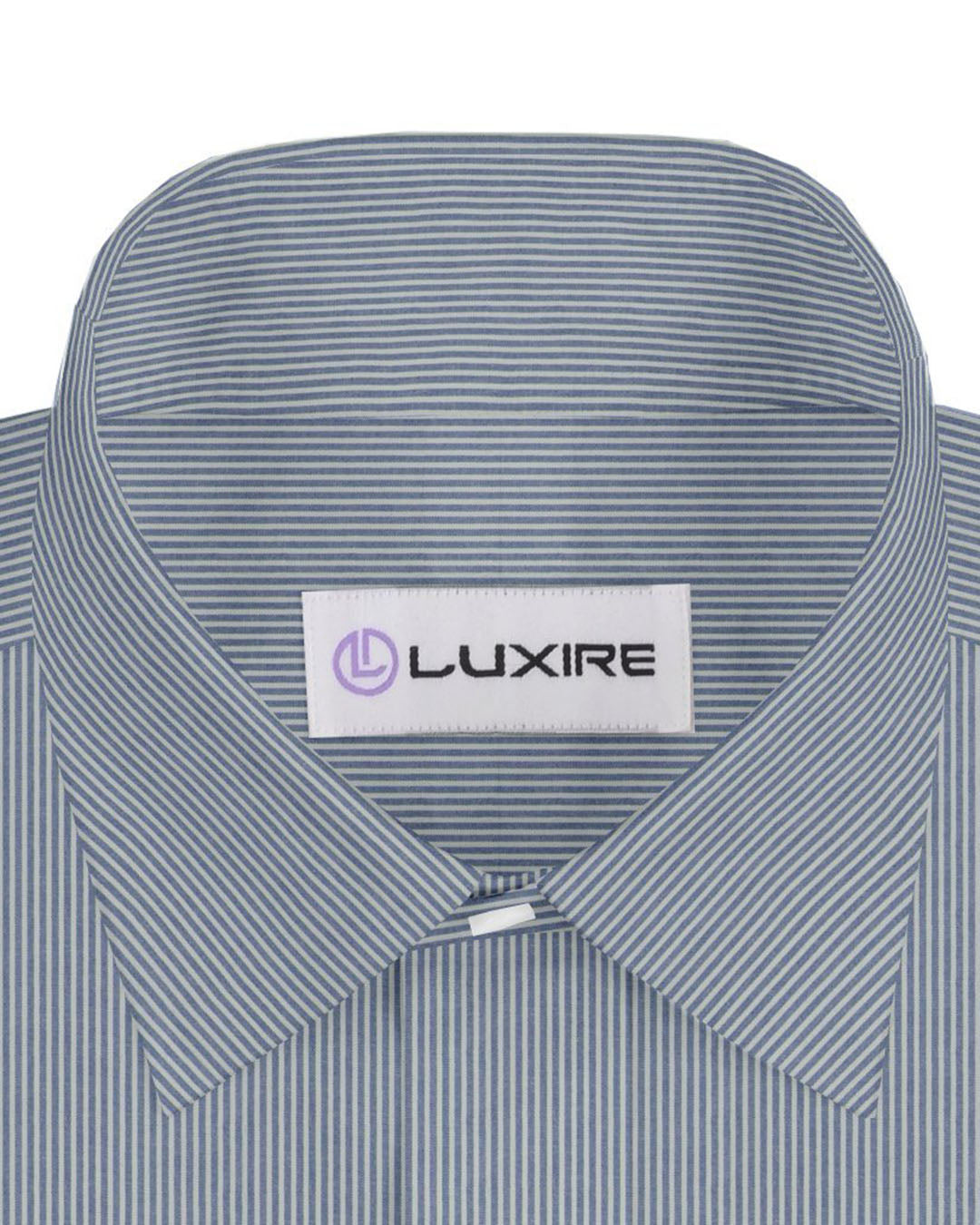 Navy on White Pencil Stripes