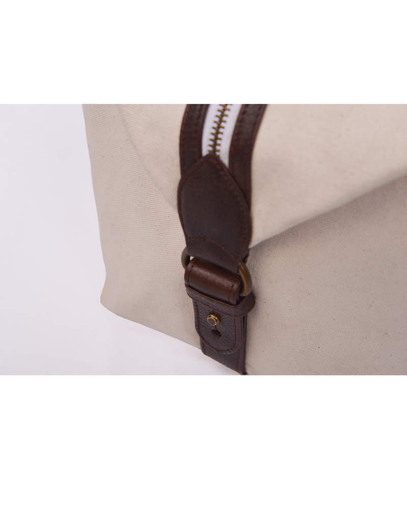 Leather Trimmed Holdall Bag