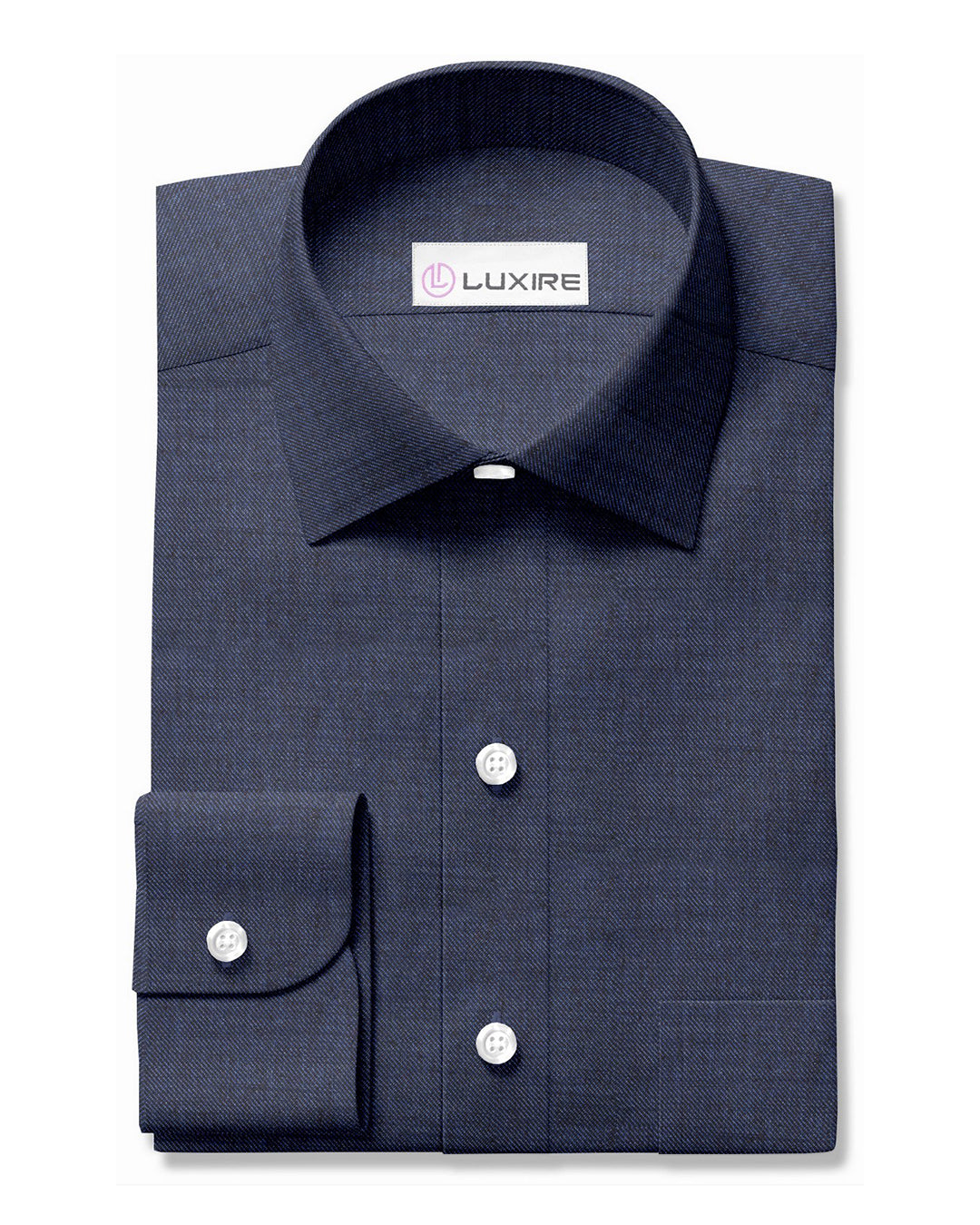 Linen: Mid-Night Blue Twill – Luxire Custom Clothing