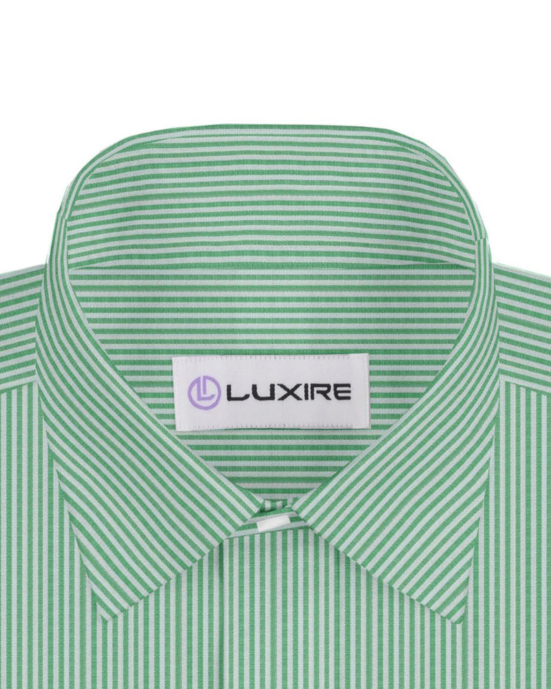 Linen: Green Candy Stripes