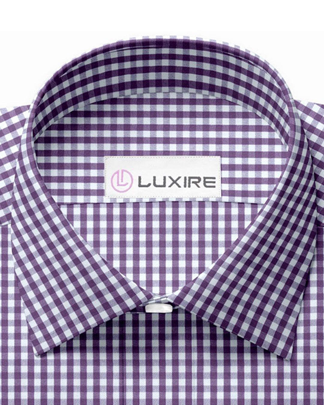 Purple White Gingham