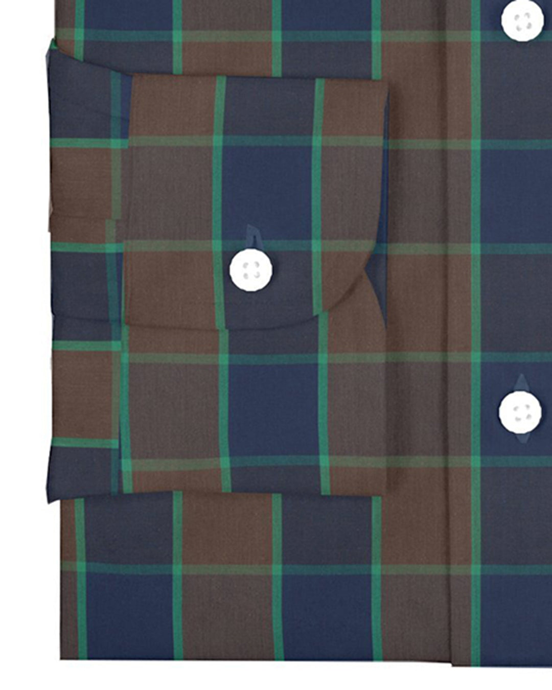 Navy Brown Green Large Checks