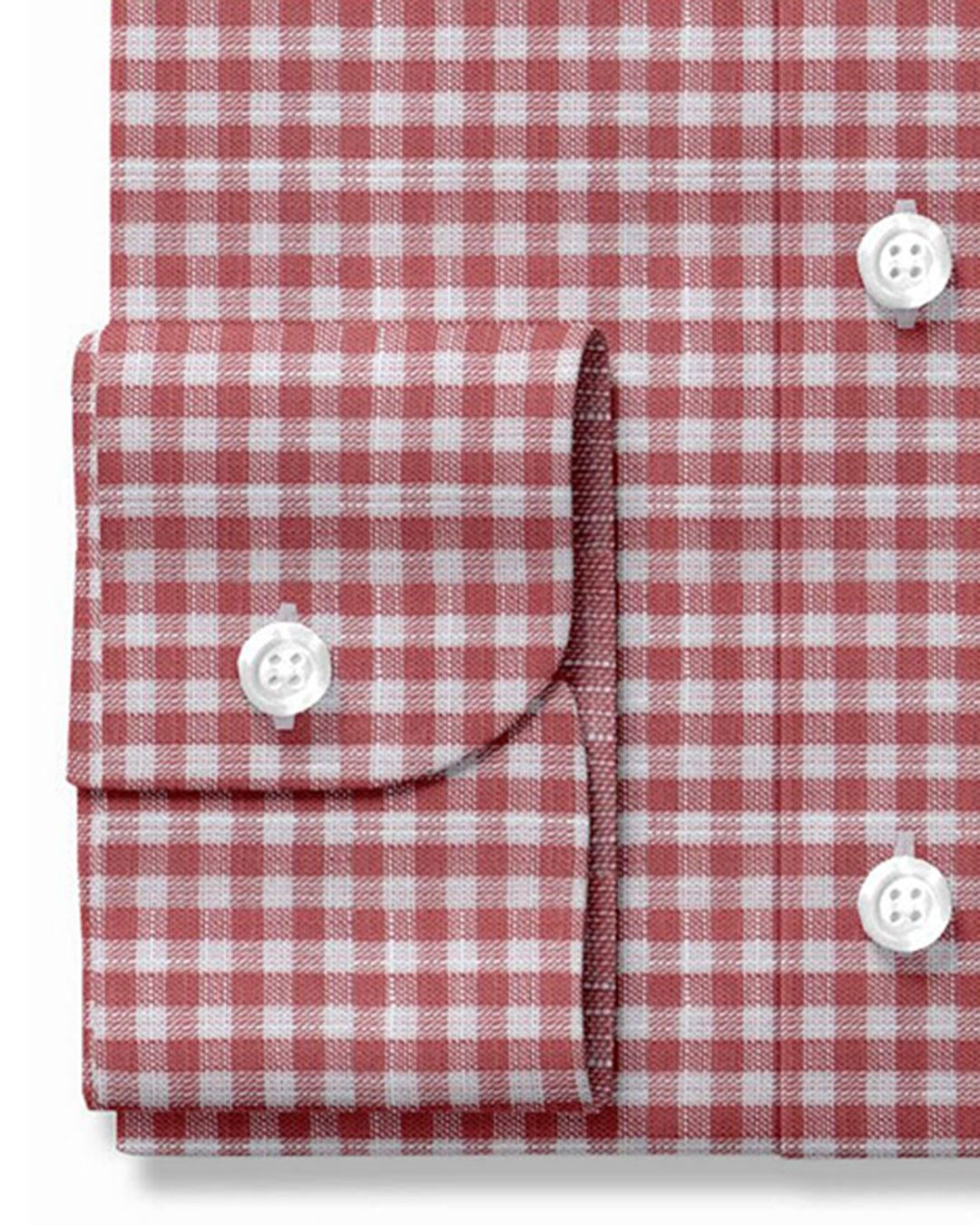 Soft Light Summer:Red White Mini Gingham Chambray