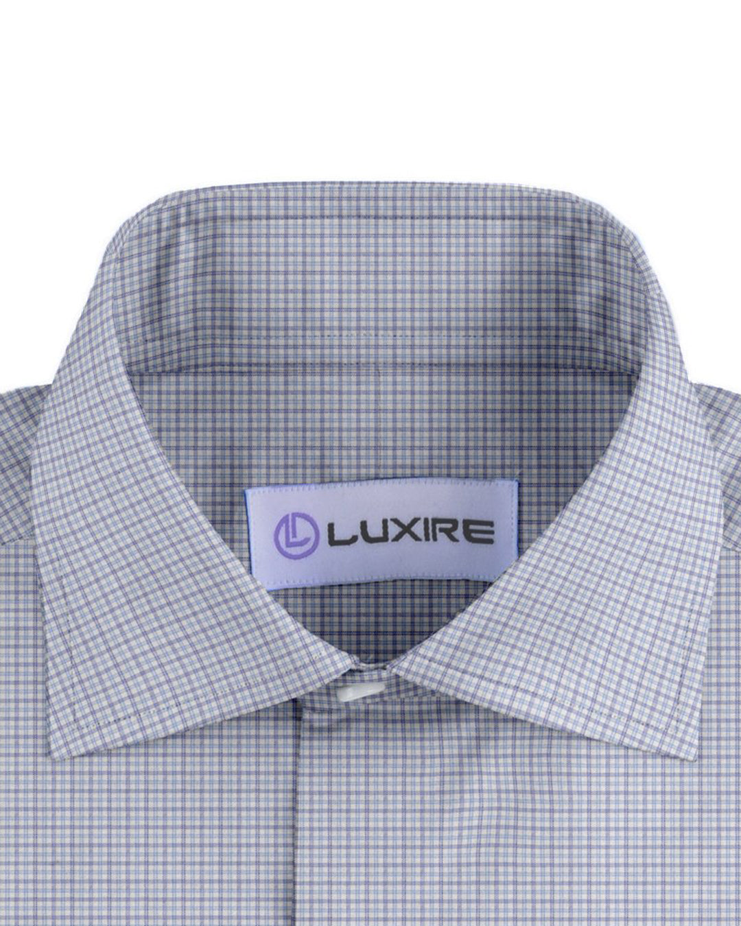 Albini: Light Blue Tattersall Checks