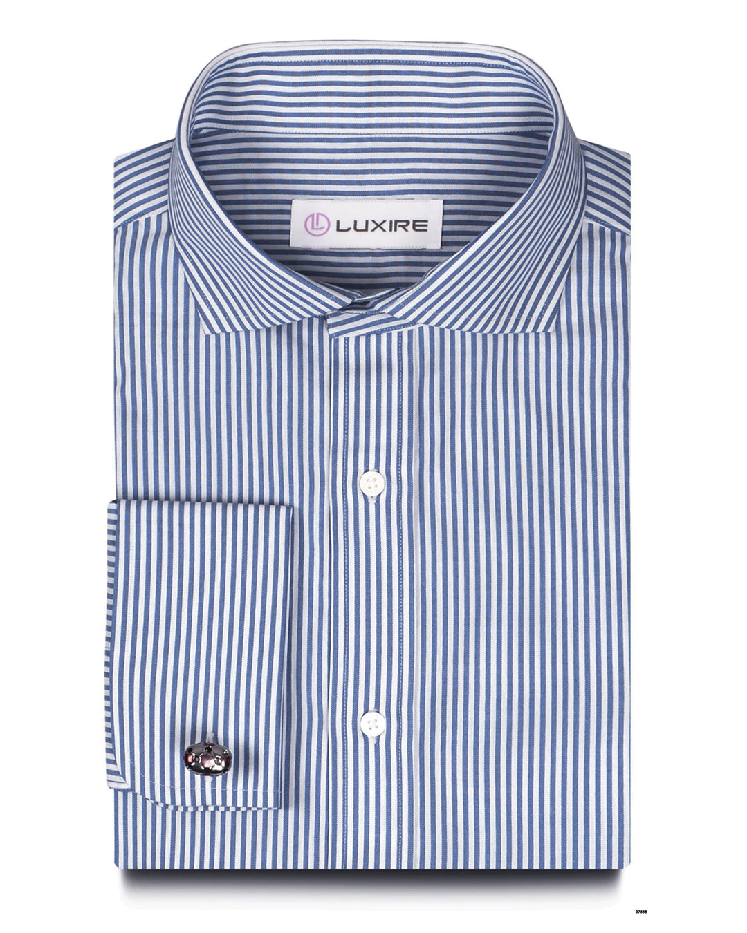 Luxire Brembana Blue White Bengal Stripes Shirt