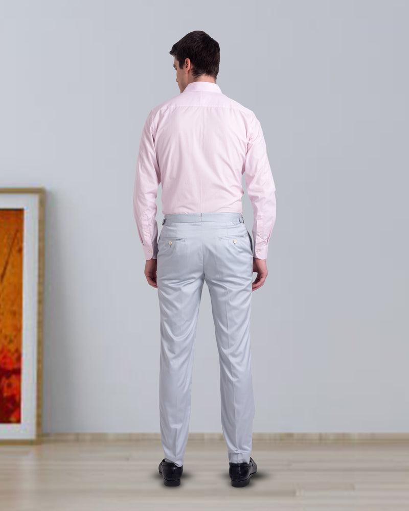 Custom Men's Grey Cotton Dress Pant Luxire Custom Clothing Custom Men's Grey Cotton Dress Pant Luxire Custom Clothing