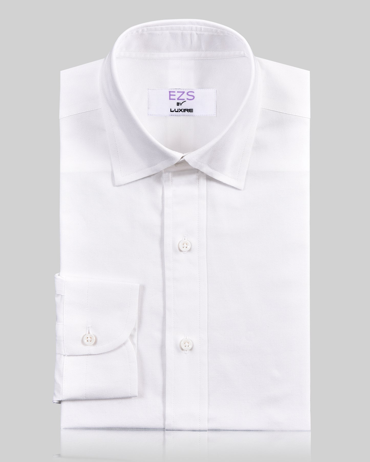 EZS White Pinpoint Oxford Shirt