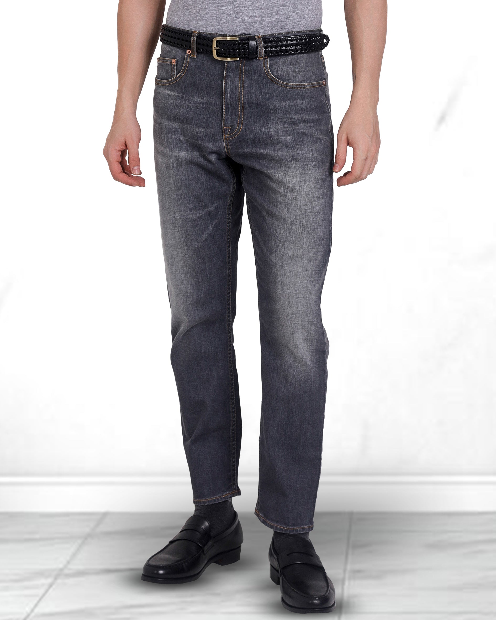 Custom Faded Washed Grey Jeans – Luxire Custom Clothing