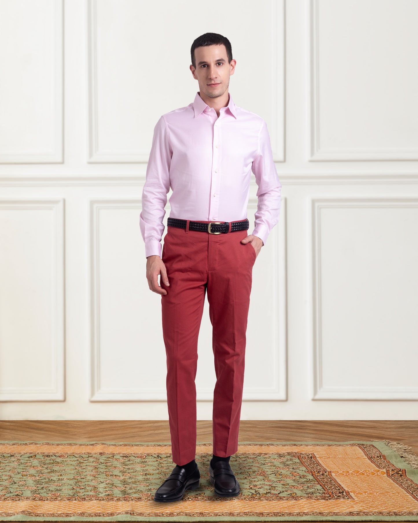 Pale Pink Twill Shirt