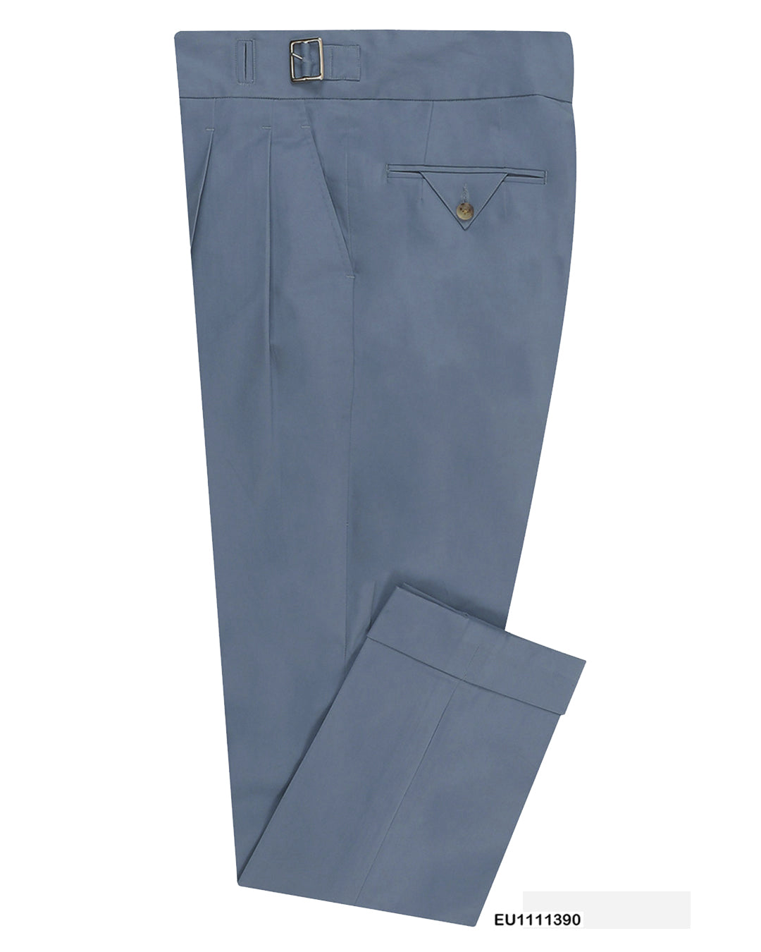Gurkha Pant in Soft Blue Grey Stretch Twill Pants - 1