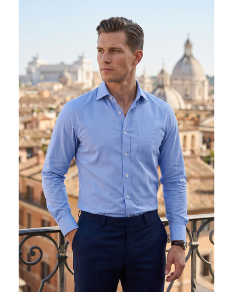 Getzner Blue Twill Shirt