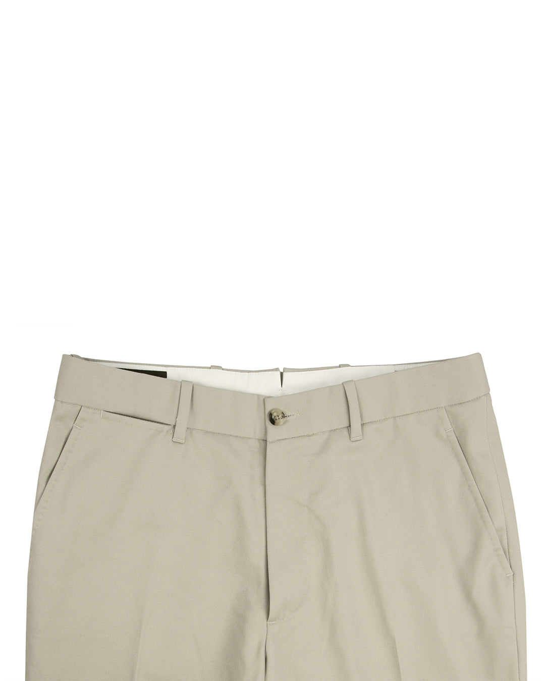 Stone Khaki Grey Soft Twill Chino - 2