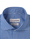 Albini Blue Casual Tartan Checks Shirt