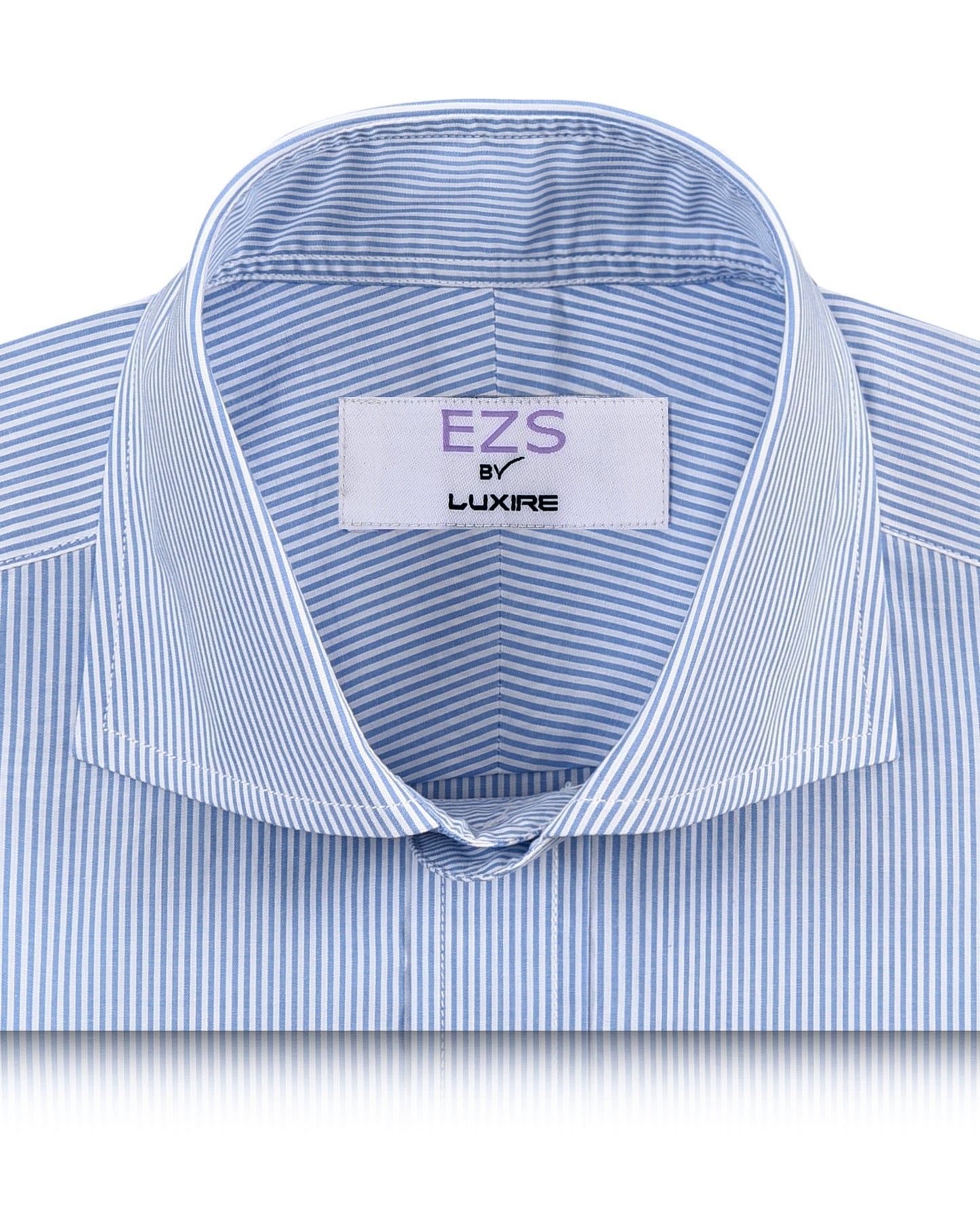 EZS Blue Dress Stripes Shirt