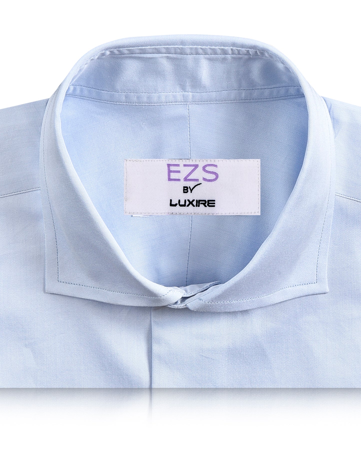 EZS Brembana 2-Ply Giza Sky Blue Business Twill Shirt