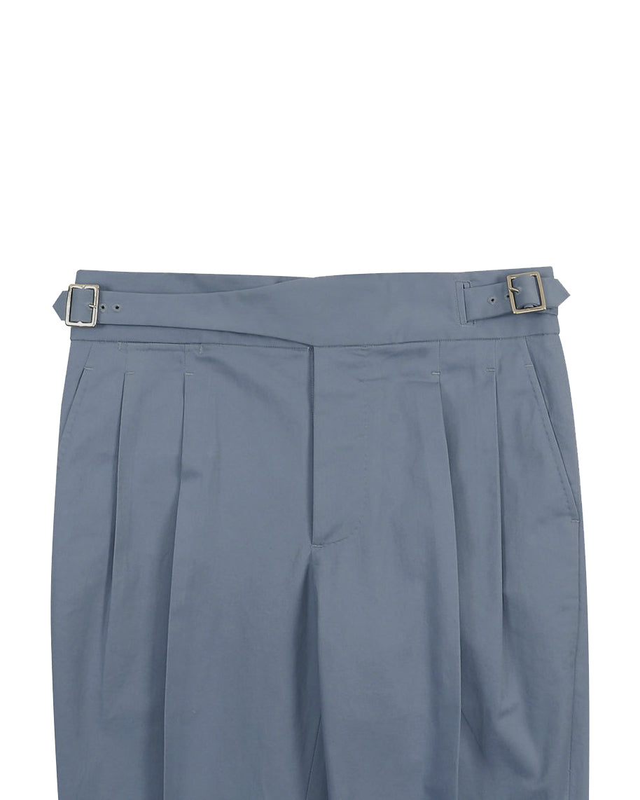 Gurkha Pant in Soft Blue Grey Stretch Twill Pants