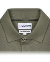 EZS Merino Wool Pale Olive  Long Sleeve Polo