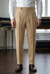 Holland & Sherry Crispaire tan Solid