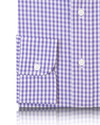 Dark Purple Gingham on White