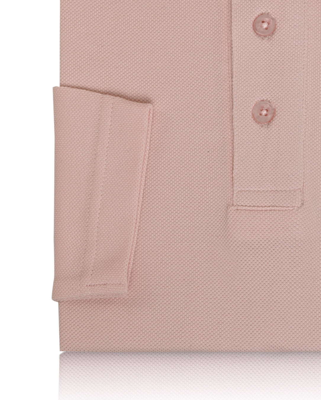 EZS Aria Pink Long Sleeve Polo