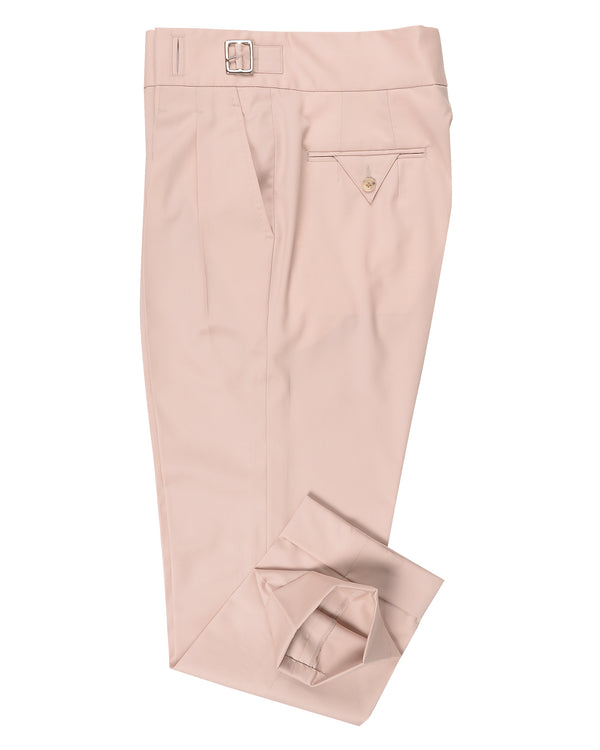Gurkha Pant in VBC 100% Wool: Beige Twill