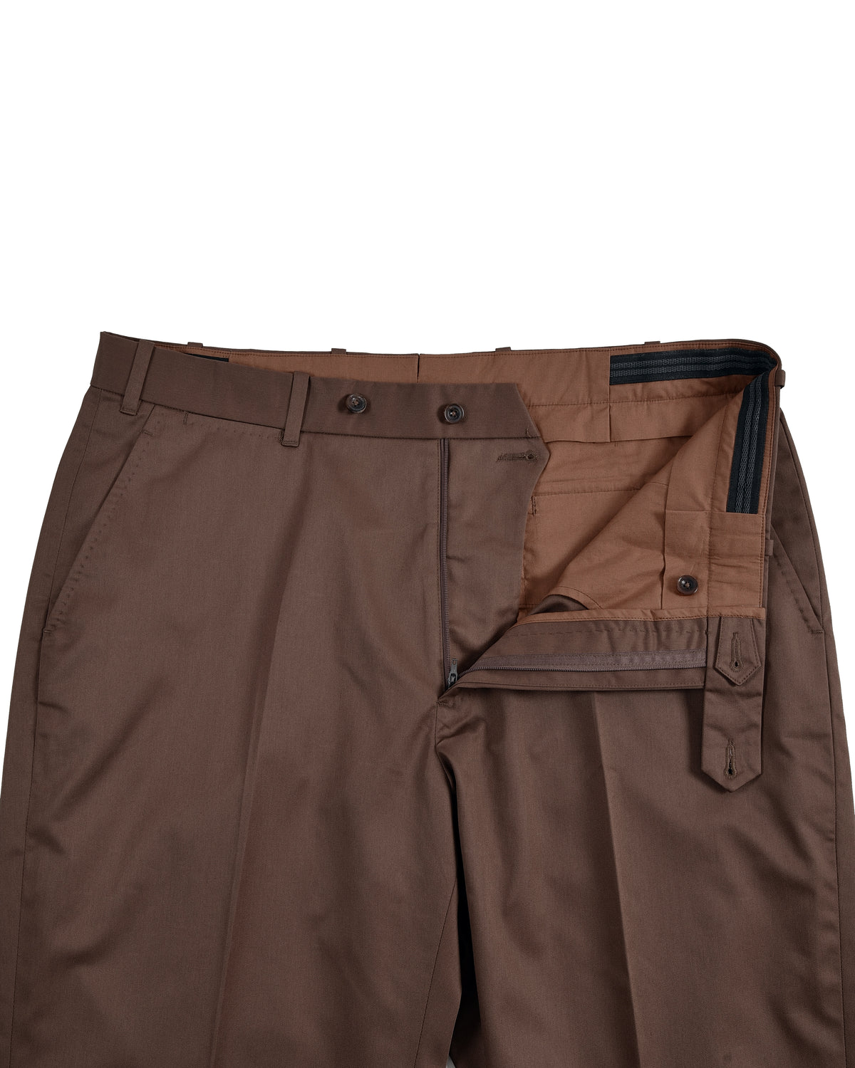 Coffee Cotton Twill Pant - 4