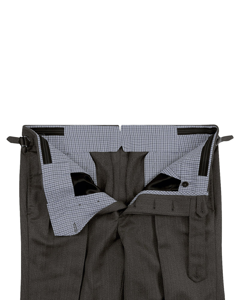 Drapers: Beige Covert Wool High Waisted Pant