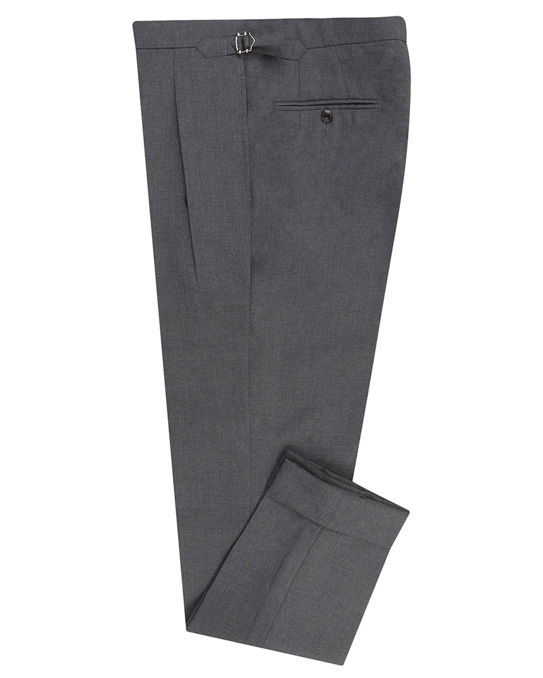 Dugdale New Fine Worsted Tropical Wool - Grey High Waisted Pant ...