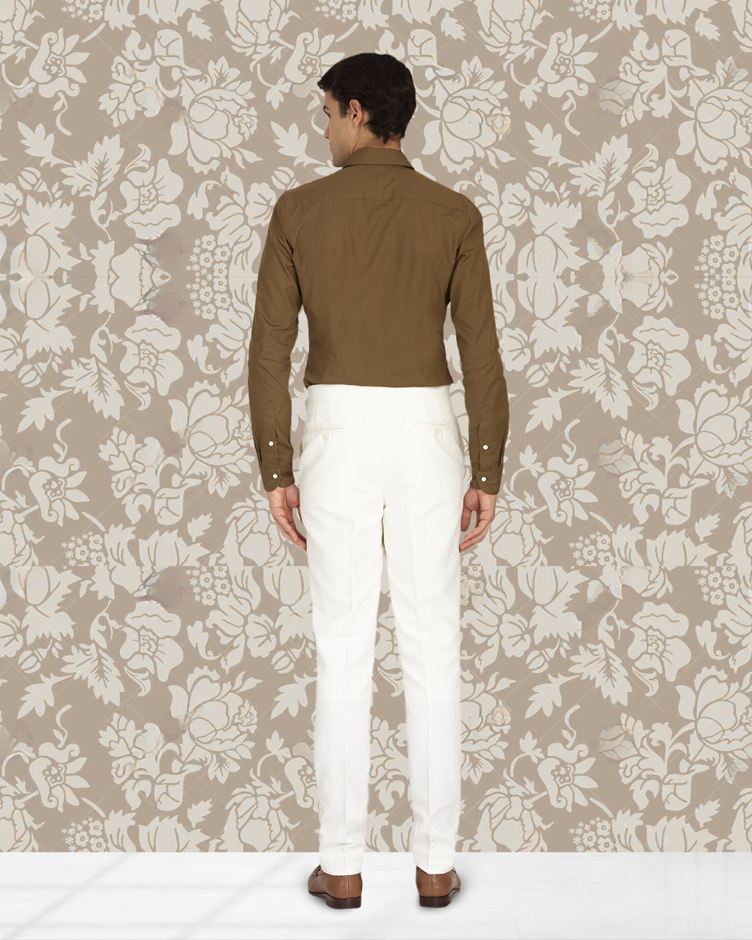 Linen Cotton Canvas: Cream Pant - 5