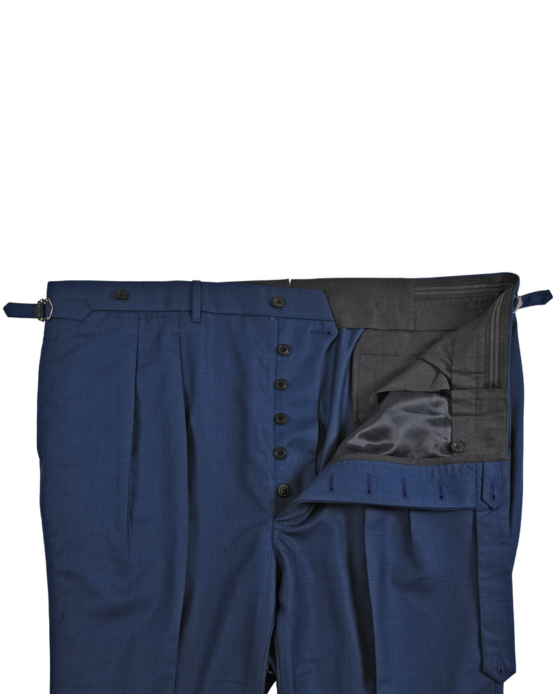 Drago: Super 160s Royal-Blue Prince of Wales Checks