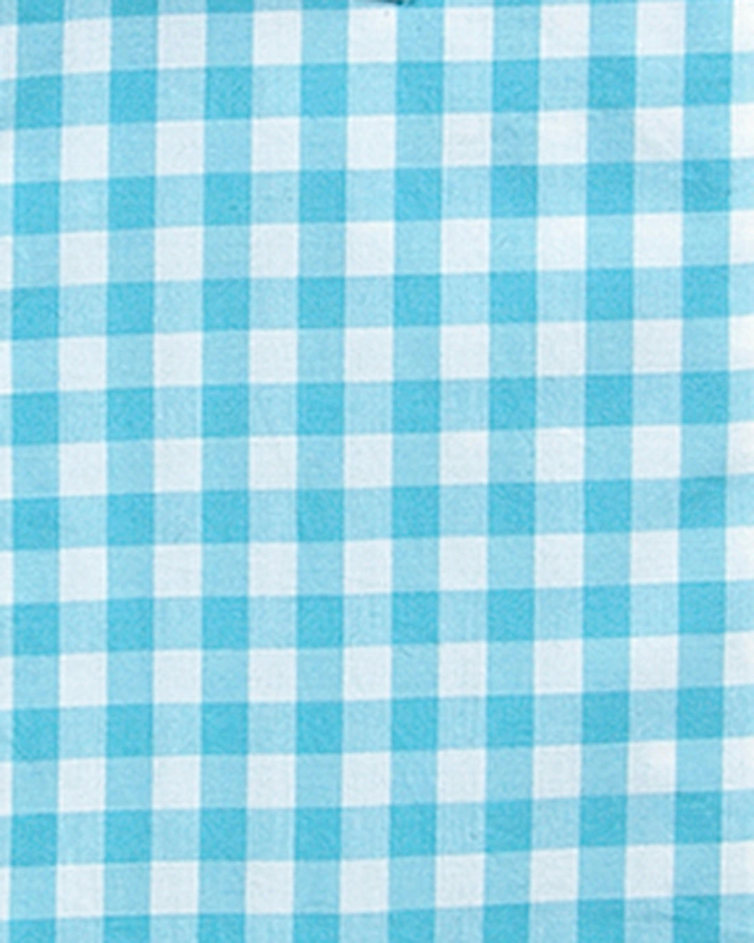 Ocean Blue Gingham Shirt - 4
