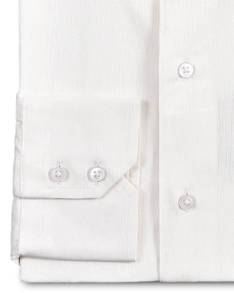 Off White Self Textured Shirt