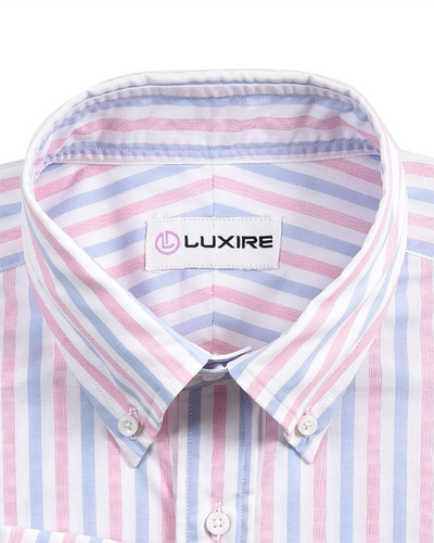 Monti Pink Blue White Candy Stripes