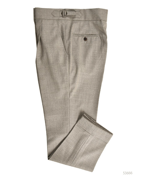 VBC - 4 Ply Tropical Wool: Grey Ecru Melange Pant – Luxire Custom 
