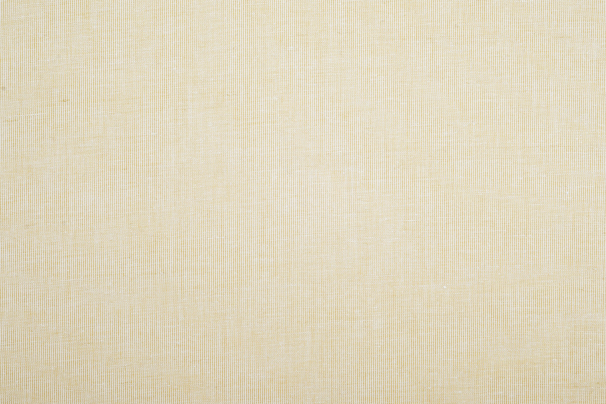 Cotton Linen: Light Ecru Dress Stripes On White - 4